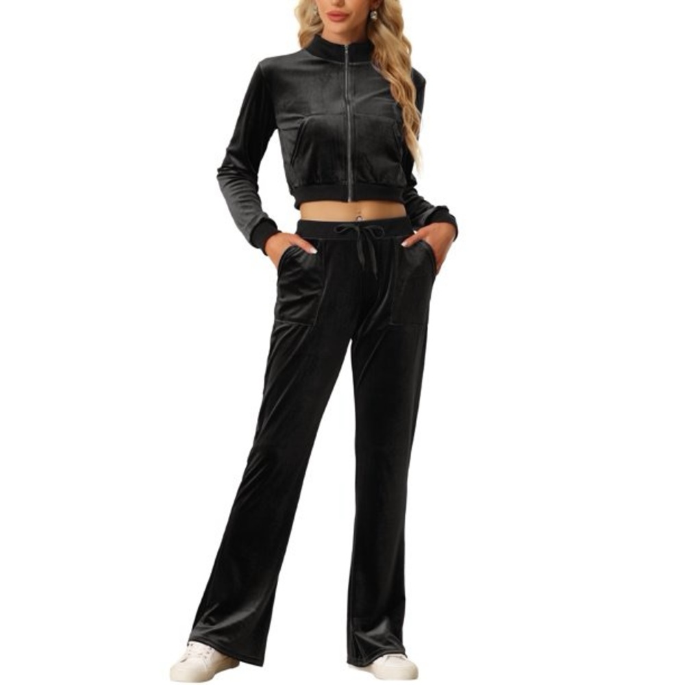 🖤better / Together Two Piece Velvet Outfit
